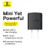 Baseus (CCZC20CS) Palm Fast Charging Adapter With Type C Port (20W) 